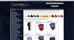 Desktop Screenshot of cravatteshop.com