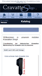 Mobile Screenshot of cravatteshop.com